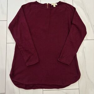 Michael Kors burgundy / red colored sweater size large.